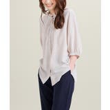 グレージュ | トップス ブラウス フリル | Honeys