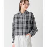 クロチェック | トップス シャツ キャミソール付き | Honeys