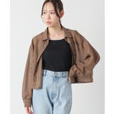 ブラウン×オフ | トップス シャツ キャミソール付き | Honeys