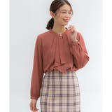 オレンジピンク | トップス ブラウス 長袖 | Honeys