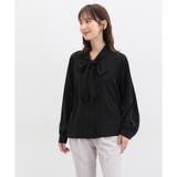 ブラック | ブラウス トップス 長袖 | Honeys