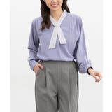 ラベンダー | トップス ブラウス 長袖 | Honeys