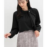 ブラック | トップス ブラウス 長袖 | Honeys