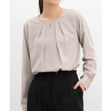 ピンクベージュ | トップス ブラウス 長袖 | Honeys