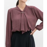 ワインレッド | トップス ブラウス 長袖 | Honeys