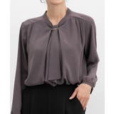 ブラウン | トップス ブラウス 長袖 | Honeys