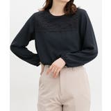 ネイビー | トップス ブラウス 長袖 | Honeys