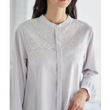 ライトグレー | トップス ブラウス 長袖 | Honeys