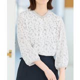 オフ花柄 | トップス ブラウス 大きいサイズ | Honeys