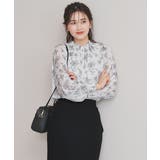 オフ花柄 | トップス ブラウス 長袖 | Honeys