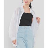 ホワイト | トップス シアーシャツ シャツ | Honeys