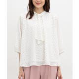 オフ水玉 | トップス ブラウス 大きいサイズ | Honeys