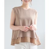 キャメル | トップス ブラウス ノースリーブ | Honeys