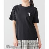 ブラック | トップス Tシャツ 半袖Tシャツ | Honeys