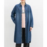 インディゴ | ワンピース 長袖 ロング丈 | Honeys