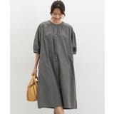 グレー | ワンピース ロング丈 デニムワンピース | Honeys