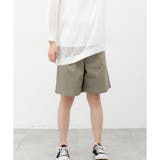 カーキ | ボトムス ハーフパンツ 綿 | Honeys