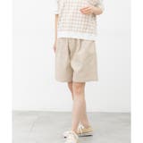 ライトベージュ | ボトムス ハーフパンツ 綿 | Honeys