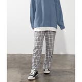 グレーチェック | 【ハニーズ】パンツ ストレートパンツ チェック | Honeys