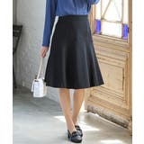 ブラック | ボトムス スカート ひざ丈 | Honeys