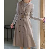 ベージュ | ワンピース ノースリーブ ロング丈 | Honeys