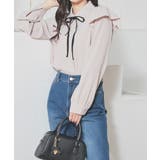 ベージュ | トップス ブラウス 長袖 | Honeys