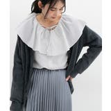 オフ×グレー | トップス ブラウス 長袖 | Honeys