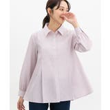 ピンクストライプ | トップス ブラウス 長袖 | Honeys