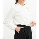 ホワイト | トップス ブラウス 長袖 | Honeys