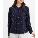 コン×グレー | トップス ブラウス 長袖 | Honeys