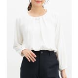 ホワイト | トップス ブラウス 長袖 | Honeys