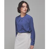 ブルー | トップス ブラウス 長袖 | Honeys