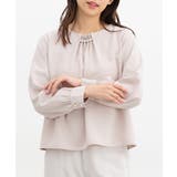 ピンクベージュ | トップス ブラウス 長袖 | Honeys