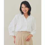 ホワイト | トップス ブラウス スキッパーブラウス | Honeys