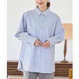 ブルー×オフ | トップス シャツ チュニック | Honeys