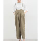 カーキ | サロペット オーバーオール オールインワンUVカット | Honeys