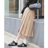 キャメル | ボトムス スカート ひざ丈 | Honeys