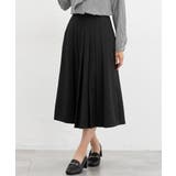 ブラック | ボトムス スカート ひざ丈 | Honeys