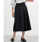 ネイビー | ボトムス スカート ひざ丈 | Honeys