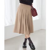 モカベージュ | ボトムス スカート ひざ丈 | Honeys