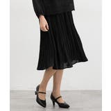 ブラック | ボトムス スカート ひざ丈 | Honeys