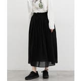 ブラック | ボトムス スカート ロングスカート | Honeys