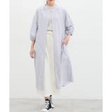 ブルー×オフ | ワンピース マオカラーワンピ レディース | Honeys