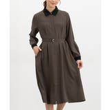 ブラウン | ワンピース 長袖 ロング丈 | Honeys