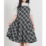 クロチェック | ワンピース キャミワンピース ノースリーブ | Honeys