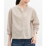 ベージュ | トップス ブラウス スキッパーブラウス | Honeys