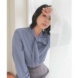 スモーキーブルー | トップス ブラウス 長袖 | Honeys