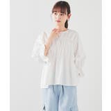 トップス ブラウス シャーリングブラウス | Honeys | 詳細画像9 