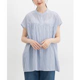 オフ×ブルー | トップス ブラウス ノースリーブ | Honeys