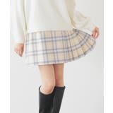 ベージュチェック | ボトムス スカート ミニスカート | Honeys